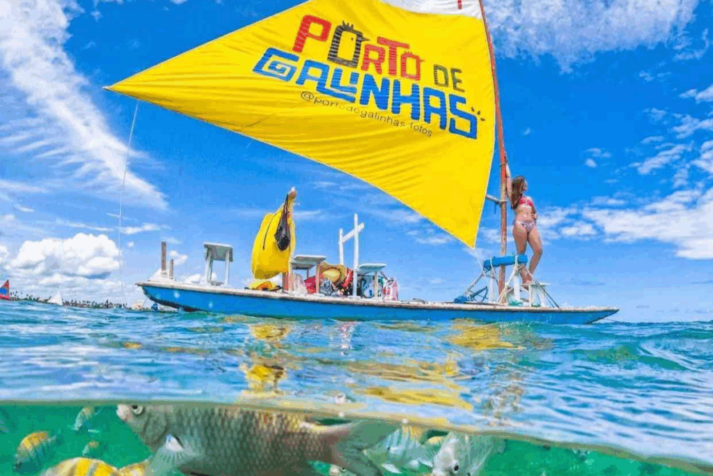 jangada na prai de porto de galinhas